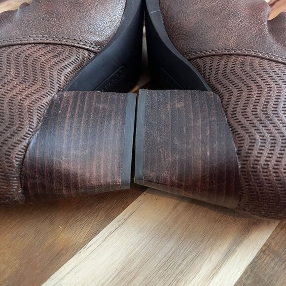Baretraps Womens LANGLEY Ankle Zip Bootie Sz 7M in Dark Brown Cushioned - Picture 8 of 11
